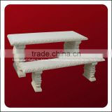 Decorative Backless Natural Stone Park Benches