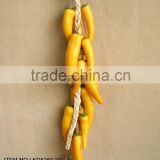 2015 High Quality Harvest Artificial yellow pepper String decoration Artificial vegatables String home decoration