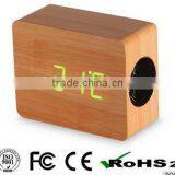 2014 Eco-friendly Wireless Sound Control Mini Wood Bluetooth Speaker With LED
