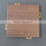 Wood Grain Surface Aluminum Decorative Ceiling Curtain Panel Aluminum Solid Wall Panel thumbnail-1