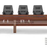 New Modern Walnut Boardroom Furniture (FOH-AM3614) thumbnail-1