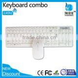 2.4g USB Wireless Keyboard Mouse Combo With White Color for Computer/laptop thumbnail-5