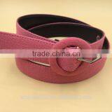 Fashion Covered Button Buckle PU Belt thumbnail-4