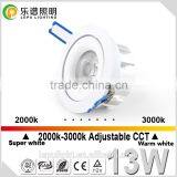 CCT Adjustable 13W/15W Led Downlight Wholesale 3 Years Warranty Cob Led Downlight Shenzhen Manufacturer thumbnail-1