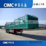 CIMC 3 Axle Livestock Transport For Pig Cattle Sheep Fence Truck Trailer thumbnail-1