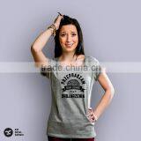 2016 Custom Design Women Female T-shirt Print Logo Slogan DTG OEM Service Screenprint Transfer thumbnail-2