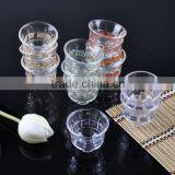 hot sale glass cawa cup sets with decal