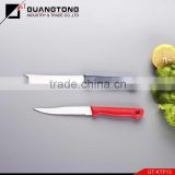 colorful pp handle steak knife stainless steel serrated pp handle steak knife