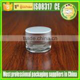 5g Clear Glass Jar With Matte Silver Lid thumbnail-5