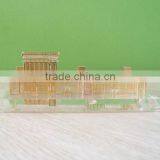 Elegant Crystal Building Model for Home Decoration