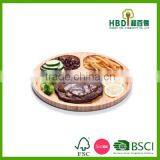 New Design Wooden 3 Compartments Food Tray,wooden Food Serving Tray thumbnail-3