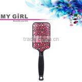 m MY GIRL Top Quality Magic Hair Brush Zebra Type Bling Crystal Resin Hair Brush Beautiful Star Hair Straightener Comb thumbnail-5