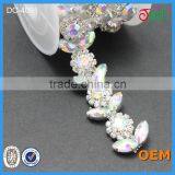 2016 New Arrival Beaded Crystal Chain Trimming for Wedding Dress Belt Designs thumbnail-2