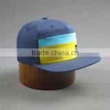 Custom High Quality 5- Panel Cotton Twill Snapback Hat With Woven Badge thumbnail-5