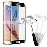 Premium Ultra Thin 9H Hardness 3D Curved 0.2mm Full Cover Anti-oil Tempered Glass Screen Protector for Samsung Galaxy S6 S6 Edge