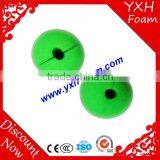 Free shipping 50pcs / lot High Quality Party Sponge Ball Green clown noses for kids wholesale