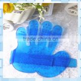 head massage brush hand shape gloves