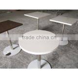 Round Solid Surface Dining Table , Solid Surface Table Top With Stainless Steel Table Base thumbnail-6