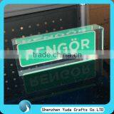 Tabletop Acrylic Letter Block Solid Cubes Logo Brand Block Acrylic Trademark Block