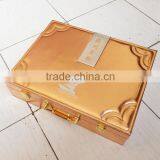 Chinese Factories Wholesale Custom Luxury PU Leather Cosmetic Box, Fashion Beautiful Storage Box