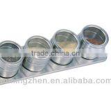 Magnet Spice Set With Stand,stainless Steel Spice Set