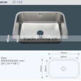 JZ-113 Big and Deep Single Bowl Undermount Stainless Steel Kitchen Sink thumbnail-1