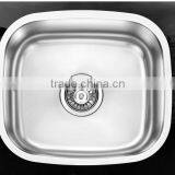 Undermount Single Sink, Inch:15"x12-3/4"x7". Size:380x320x180mm, Flat Rim, Deep Press thumbnail-1