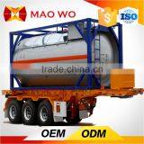 LNG Container Transport, 3 Axle Flatbed Semi Trailer thumbnail-1