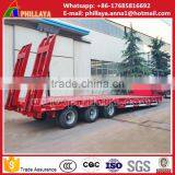Heavy Vehicle 3 Axle Low Bed Truck Semi Trailer and Used Extendable Low Bed Trailer 100 Ton Dimensions thumbnail-2
