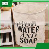 Promotion Gift Foldable Cotton Canvas Linen Fabric Kids Children Baby Clothing Toy Storage Basket thumbnail-2