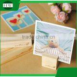 Cheap Square Wood Photo Name Business Card Holder thumbnail-1