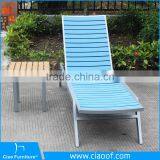 Outdoor Rattan Lounge Furniture Aluminum Sun Lounger Beach Chair thumbnail-2