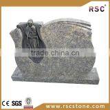 Grey Headstone With Angel Wings , Angel Headstone Designs thumbnail-1