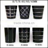 2017 Trendy Luxury Five Star Hotel Promotional Black Glass Tumbler thumbnail-2