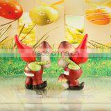 Mushroom Brothers Antique Polyresin Sweet Miniature People Set thumbnail-3