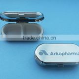 Wholesale rectangular shape metal material pill box