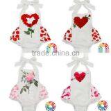 Newborn Baby Girl Ruffles Romper Summer Clothes Sleeveless Jumpsuit thumbnail-1