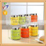 Colorful Kitchen Ceramic Canister Set thumbnail-1