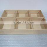 Divided Solid Wood Tea Box Handmade Wooden Box thumbnail-1