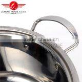 Hot Selling 3pcs Colorized Stainless Steel Soup Pot Kitchen Cookware With Decal thumbnail-5