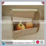 Natural and Home Decor Use Wooden Fruit Food Tray With Handle thumbnail-3