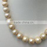 Pink Freshwater Pearl Necklace With Silver Clasp thumbnail-2