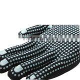 NMSAFETY Good Grip13 Gauge Dark Blue 100% Polycotton Liner Dotted Powderblue Pvc on Palm Anti Dlip Work Safety Gloves thumbnail-6