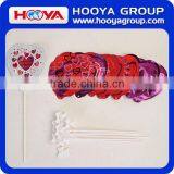 4.5'' Heart Automatic Inflatable Nylon Aluminum Film Balloons With Drag Rod thumbnail-1