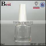 Square Empty Unique Polish Bottles 6ml Nail Polish Glass Bottle thumbnail-1