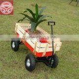 TC1823 Wooden Garden Trolley,childrens Wooden Cart,kids Wagon Cart thumbnail-1