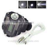 2016 Hot Waterproof Tactical R5 Rechargeable LED Flashlight Torch Wrist Light Lamp 3-Mode thumbnail-3