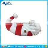 Christmas Plush Toy Fish Shape Shoes Toy With Red and White Stripes thumbnail-1