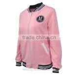 Ladies College Jacket Ladies Embroidery Baseball Jacket thumbnail-2