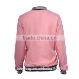 Ladies College Jacket Ladies Embroidery Baseball Jacket thumbnail-3